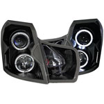 ANZO USA Cadillac Cts Projector Headlights W/ Halo Black