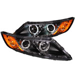 ANZO USA Kia Optima Projector Headlights W/ Halo Black (Ccfl)