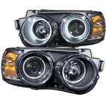 ANZO USA Chevrolet Sonic 4dr / Hatchback Projector Headlights W/ Halo Black (Ccfl); 2012-2015