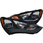 ANZO USA Hyundai Genesis 2dr Projector Headlights W/ Plank Style Design Black (Hid Compatible)