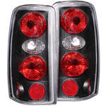 ANZO USA Chevrolet Tahoe Taillights Black; 2000-2006