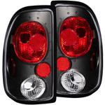 ANZO USA Dodge Dakota Taillights Black; 1997-2004