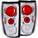 ANZO USA Ford Expedition Taillights Chrome; 1997-2002