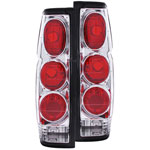 ANZO USA Nissan Hardbody Taillights Chrome; 1986-1997