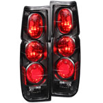 ANZO USA Nissan Hardbody Taillights Black; 1986-1997