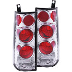 ANZO USA GMC Savana Taillights Chrome; 1996-2002