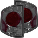 ANZO USA Chevrolet S-10 Taillights Smoke 3d Style; 1995-2005