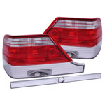 ANZO USA Mercedes Benz S Class W140 Taillights Red/Clear