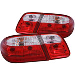 ANZO USA Mercedes Benz E Class W210 Taillights Red/Clear G2