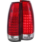 ANZO USA GMC Yukon Led Taillights Red Clear G2; 1992-1999