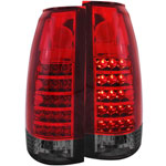 ANZO USA Chevrolet C1500 Led Taillights Red/Smoke; 1988-1998