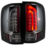 ANZO USA Chevrolet Silverado Hd Led Taillights Smoke G2; 2007-2014