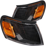 ANZO USA Toyota Corolla Euro Corner Lights Black W/ Amber Reflector