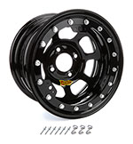 AERO RACE WHEELS 13x8 2in. 4.25 Black Beadlock