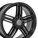 OE Wheels 18 Replica Wheel AU12 RS6 Rim 18x8 Black Wheel ET45 Audi A4 1997-2018