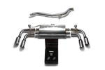 ARMYTRIX Stainless Steel Valvetronic Catback Exhaust System Audi TT Quattro with Quad Chrome Tips; 2007-2014