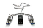 ARMYTRIX Stainless Steel Valvetronic Catback Exhaust System Quad Blue Coated Tips Audi A5