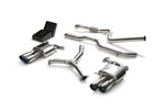 ARMYTRIX Stainless Steel Valvetronic Catback Exhaust System Quad Blue Tips Audi A5; 2016-2020