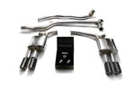 ARMYTRIX Stainless Steel Valvetronic Catback Exhaust System Audi A5 Quattro Quad Carbon Tips