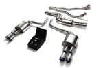 ARMYTRIX Stainless Steel Valvetronic Catback Exhaust System Audi A5 Quad Blue Tips