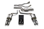 ARMYTRIX Stainless Steel Valvetronic Catback Exhaust System Audi S4 Quad Chrome Silver Tips