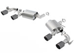 Borla Camaro SS NPP Exhaust System - Rear Section Axle-Back - ATAK - Carbon Fiber Tips