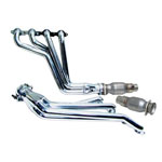 BBK Camaro LS3/L99 1-3/4" Long Tube Exhaust Header (Chrome) System w/High Flow Steel Core Catalytic Converters; 2010-2015