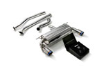 ARMYTRIX Stainless Steel Valvetronic Catback Exhaust System BMW F30 340i B58 with Dual Blue Tips