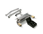 ARMYTRIX Stainless Steel Valvetronic Catback Exhaust System BMW F30 340i B58 with Dual Gold Tips