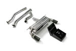 ARMYTRIX Stainless Steel Valvetronic Catback Exhaust System BMW F30 340i B58 with Dual Matte Black Tips