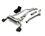 ARMYTRIX Stainless Steel Valvetronic Catback Exhaust System BMW M235i with Quad Matte Black Tips