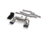 ARMYTRIX Stainless Steel Valvetronic Catback Exhaust System BMW M2 Competition F87/M2C with Quad Blue Tips; 2016-2020