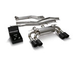 ARMYTRIX Stainless Steel Valvetronic Catback Exhaust System BMW M2 Competition F87/M2C with Quad Matte Black Tips; 2016-2020