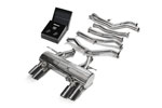 ARMYTRIX Stainless Steel Valvetronic Catback Exhaust System BMW F82 F83 M4 with Quad Carbon Tips; 2015-2020