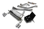 ARMYTRIX Stainless Steel Valvetronic Catback Exhaust System w/Race Downpipe BMW 4-Series with Quad Chrome Tips