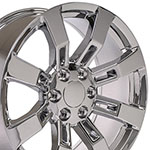 OE Wheels 20 Replica Wheel CA82 Escalade Rim 20x8.5 Chrome Wheel Chevrolet C2500 1988-2000; 1988-2000