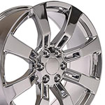 OE Wheels 22 Replica Wheel CA82 Escalade Rim 22x9 Chrome Wheel Chevrolet C2500 1988-2000; 1988-2000