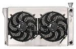 Cold-Case Radiators 88-98 GM 1500 P/U LS Swap Radiator w/Fans; 1988-1998