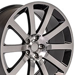 OE Wheels 20 Replica Wheel CL02 Chrysler 300 Rim 20x9 Black Wheel Dodge Charger 2006-2022; 2006-2022