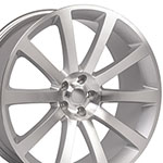 OE Wheels 22 Replica Wheel CL02 Chrysler 300 Rim 22x9 Silver Wheel Dodge Charger 2006-2022; 2006-2022