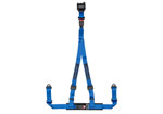 Corbeau 2 Inch Retractable Harness Belt 3-point Double Release bolt-in - Blue