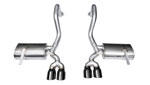 CORSA Corvette Axle-Back Exhaust C5 Z06 5.7L V8 Xtreme - 2.5 Inch Axle-Back, Dual Rear Exit with Twin 3.5 Inch Black Pro-Series Tips; 1997-2004