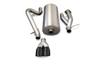 CORSA Hummer H2 Cat-Back Exhaust 6.0L V8 Sport - 3 Inch Single Rear Exit with Twin 4 Inch Black Pro-Series Tips