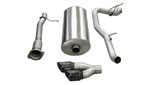 CORSA Cadillac Escalade Cat-Back Exhaust EXT 6.2L V8 Sport - 3 Inch Single Side Exit with Twin 4 Inch Black Pro-Series Tips; 2007-2010