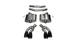 Corsa Cadillac CTS-V Axle-back System, Dual Rear Exit w/ 4in Black Tips - Extreme Edition