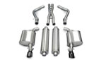 CORSA Dodge Magnum Cat-Back Exhaust R/T 5.7L V8 Xtreme - 2.5 Inch Dual Rear Exit with Single 3.5 Inch Black Pro-Series Tips