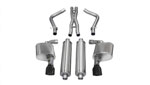 CORSA Dodge Charger Cat-Back Exhaust SRT-8 6.4L V8 Xtreme - 2.75 Dual Rear Exit with Single 4.5 Inch Black Pro-Series Tips; 2012-2014