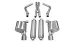 Corsa Exhaust Xtreme 300C 5.7L Hemi 2.5 Inch Dual Rear Exit with Single 4.5 Inch Polished Pro-Series Tips; 2011-2014