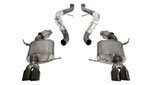 CORSA BMW M3 Cat-Back Exhaust E92 Coupe Sport - 2.5 Inch Dual Rear Exit with Twin 3.0" Black Pro-Series Tips