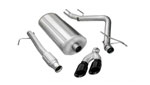 CORSA Silverado 1500 Cat-Back Exhaust Regular Cab/Long Bed 5.3L V8 Sport - 3 Inch Single Side Exit with Twin 4 Inch Black Pro-Series Tips; 2009-2013